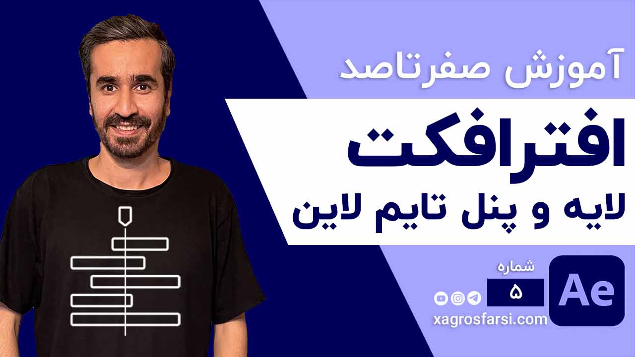 لایه و پنل تایم لاین در افتر افکت