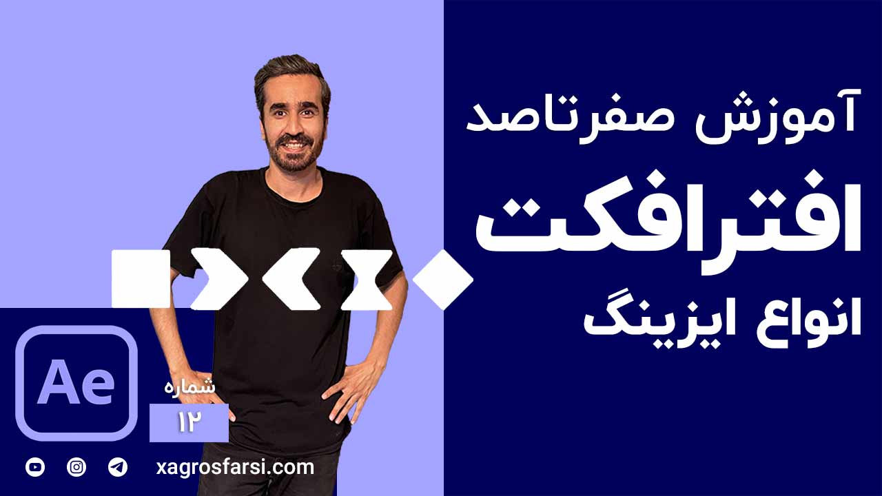 آشنایی با مفهوم Easing یا نرم‌ کردن حرکت کی فریم در افتر افکت