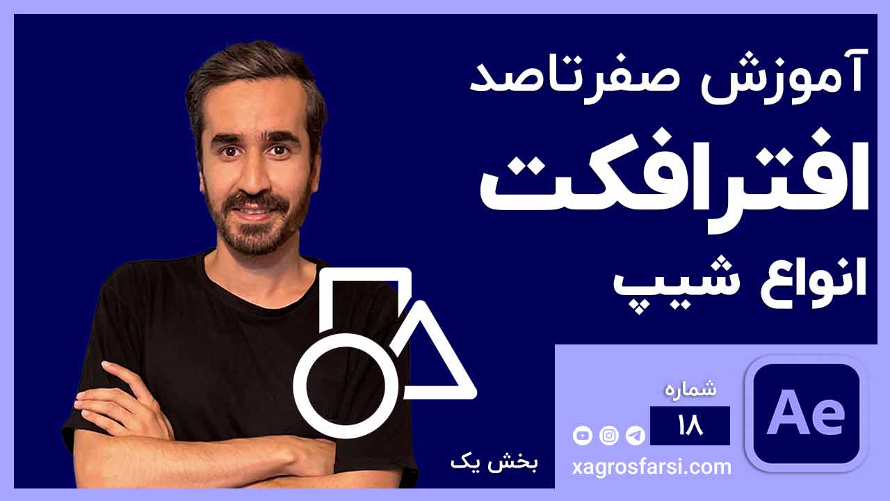 انواع شیپ در افتر افکت Shape tools